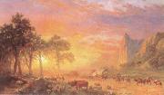 Albert Bierstadt The Oregon Trail oil painting artist